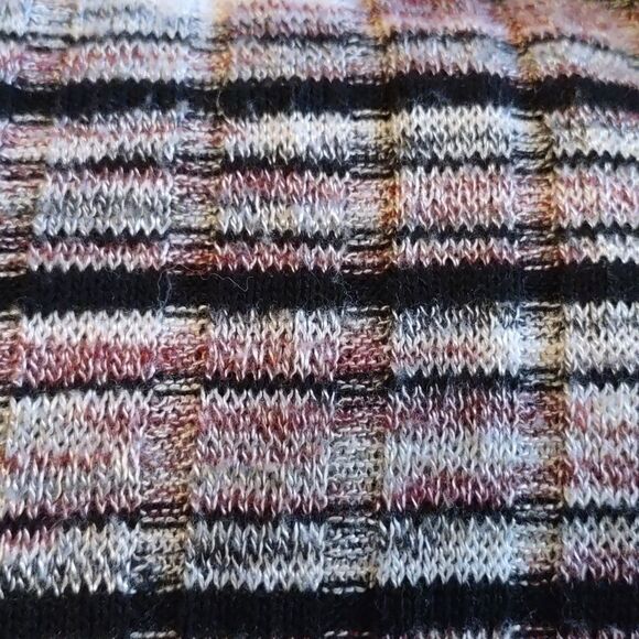 Love Fire Women's Size S tunic dress Boho Striped Black Gray Raspberry - Picture 9 of 9